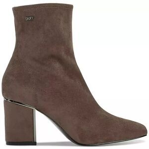 DKNY Women's Cavale Stretch Heeled Booties Espresso